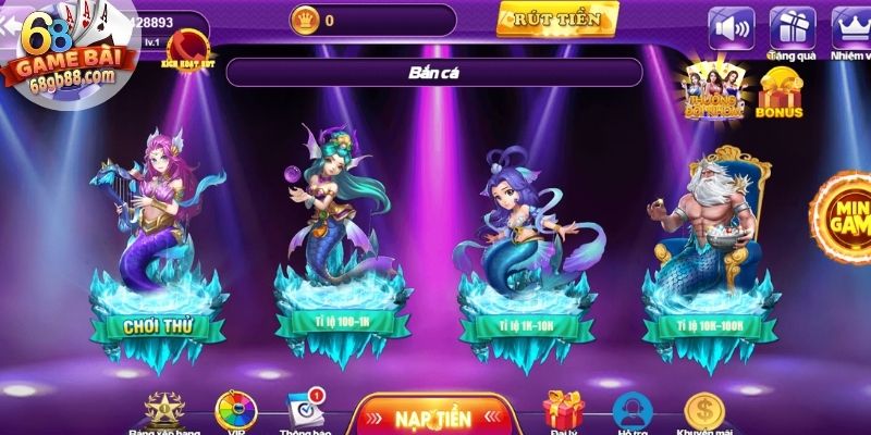 Khái quát sảnh Bắn Cá 68GB