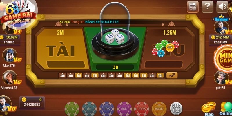 Cập nhật luật chơi Tài Xỉu 68GB tiêu chuẩn